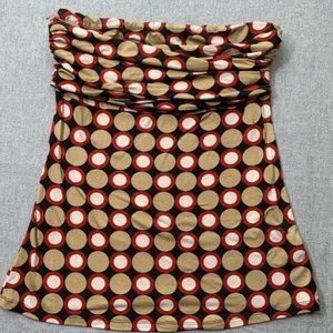 Express Strapless Halter Top Circles Pattern Womens Size Medium Shelf Bra